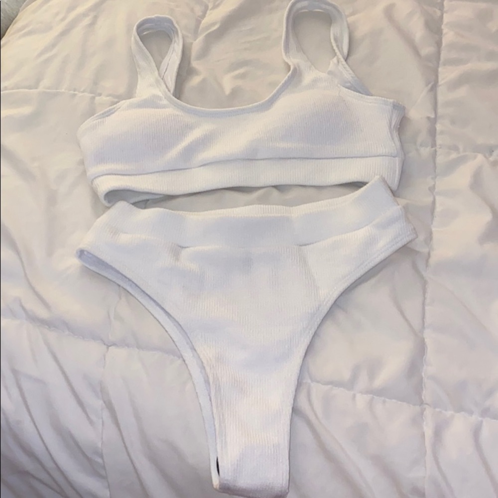 shein white bikini